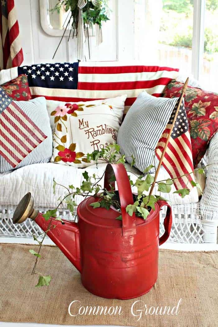 Celebrate 4th of July with Patriotic Porch Decor