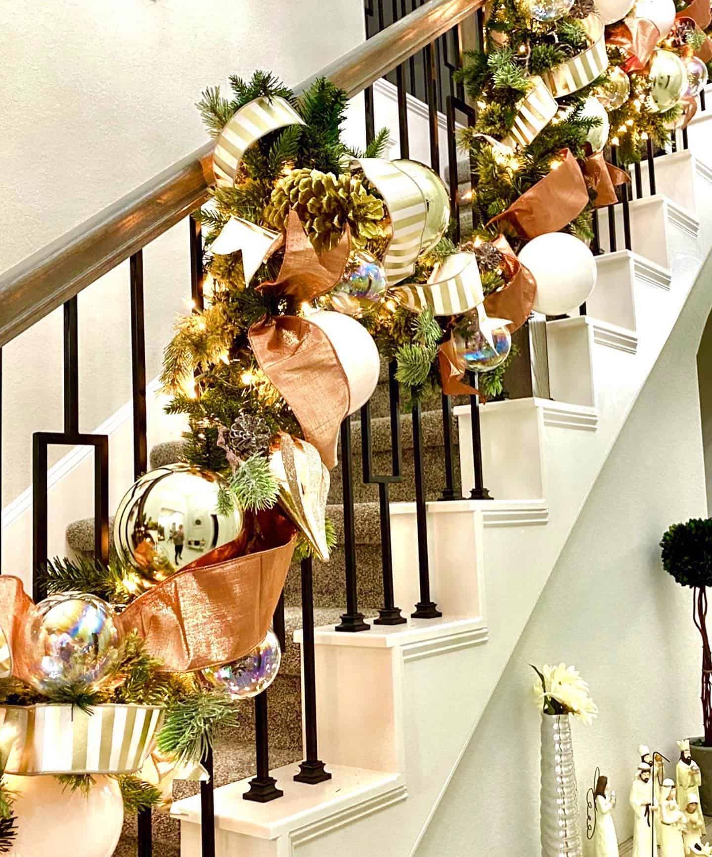 Railing Decoration In Rose Gold