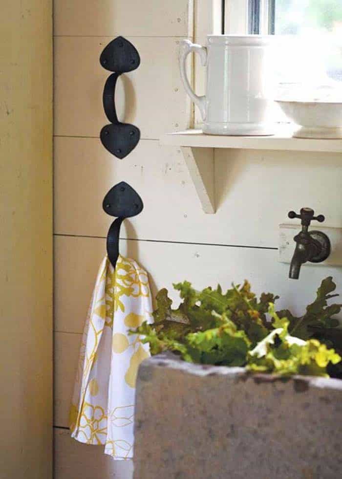 Wall Mounted Door Handle Towel Holders