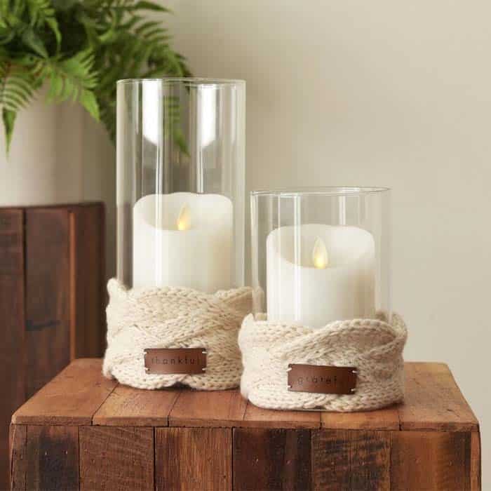 Cozy Knit Candleholder