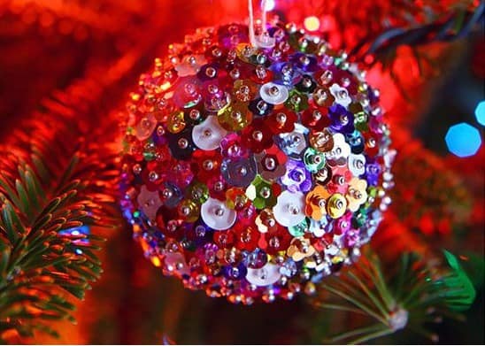 Brighten Your Tree with Glimmering Sequin Ornaments