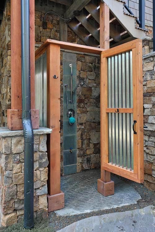 Small Outdoor Shower Idea