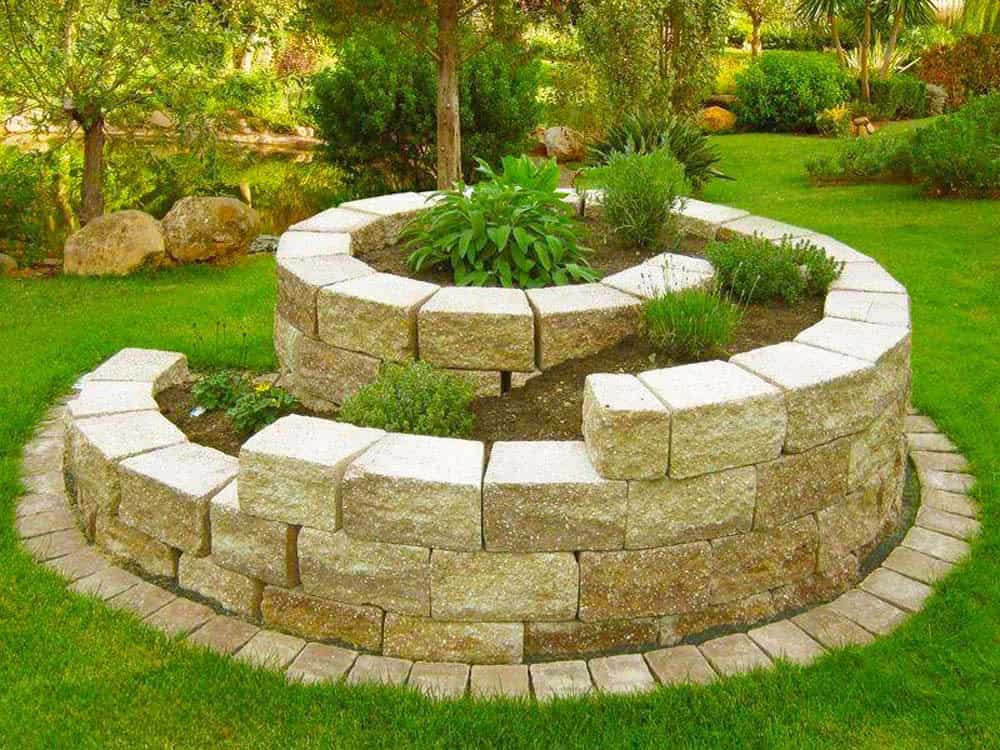 Tiered Stone Planter