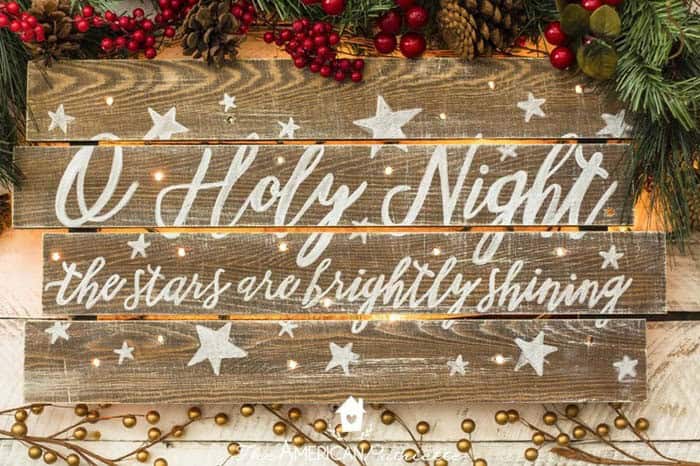 Light Up the Night with a Rustic Sign