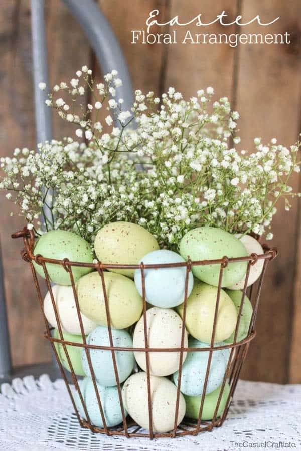 Make a Rustic Wire Basket for Easter Eggs and Flowers