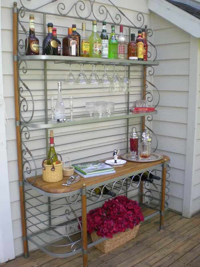 Repurposed Bakers Rack