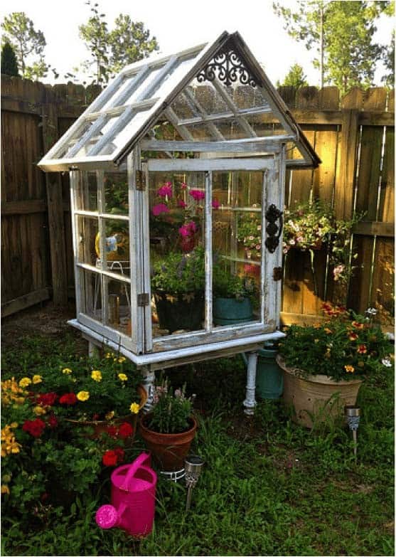 Build a Miniature Greenhouse from Old Windows