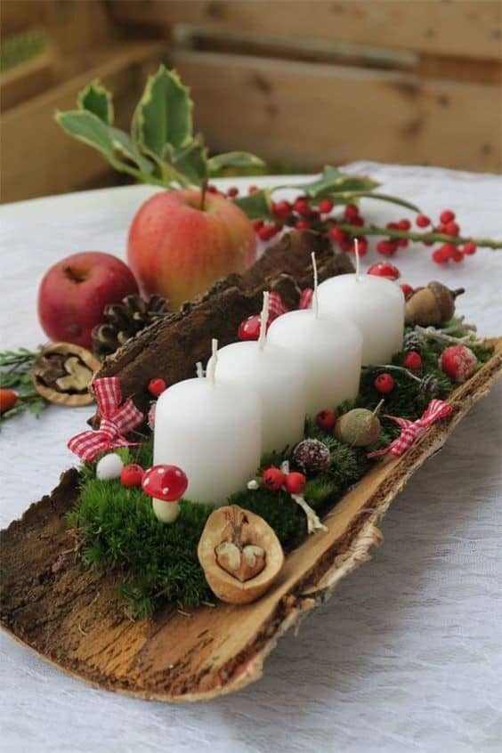 Tree Bark Candles