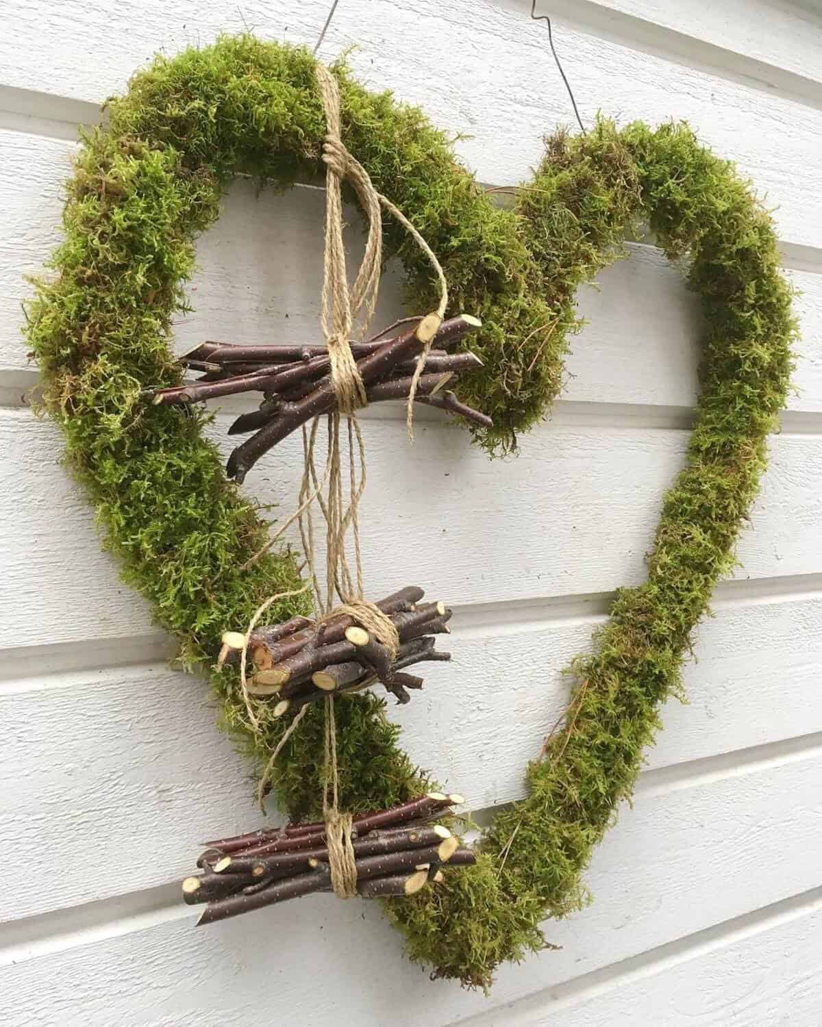 Wreath In A Heart Shape