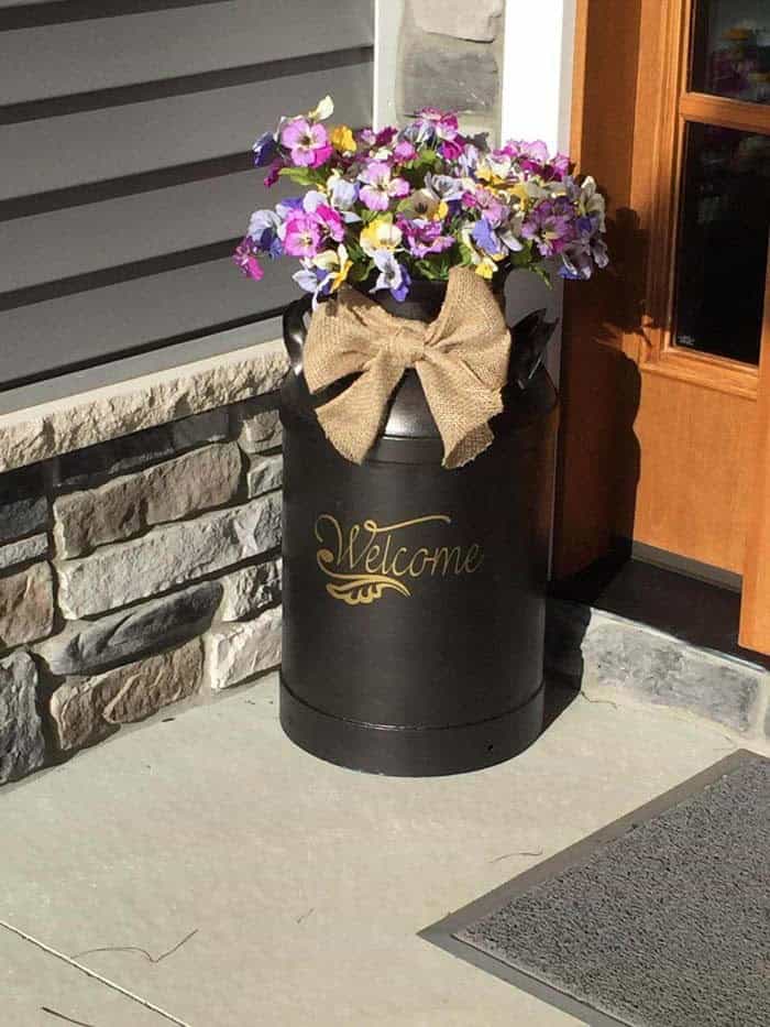 Upcycle a Rusty Milk Can into a Contemporary Planter