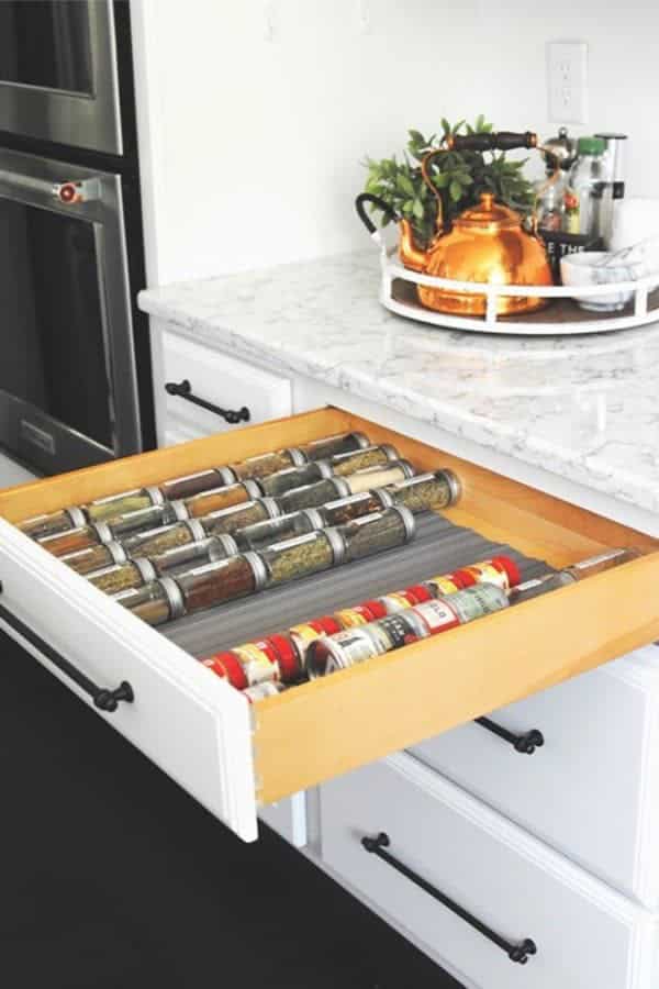 Bottle Liners Keep Spices Organized