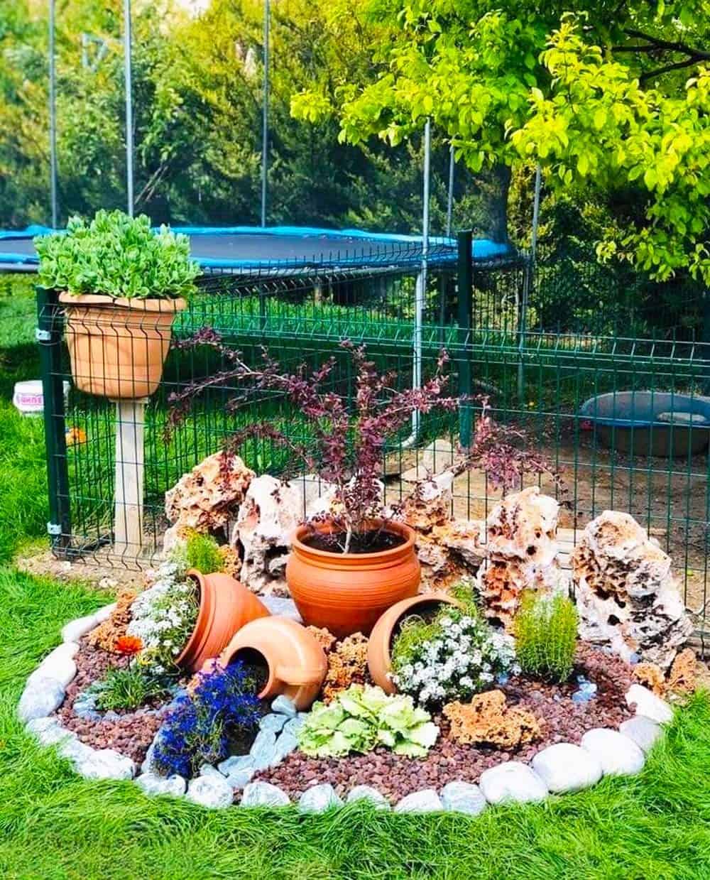 Rustic Pottery Garden