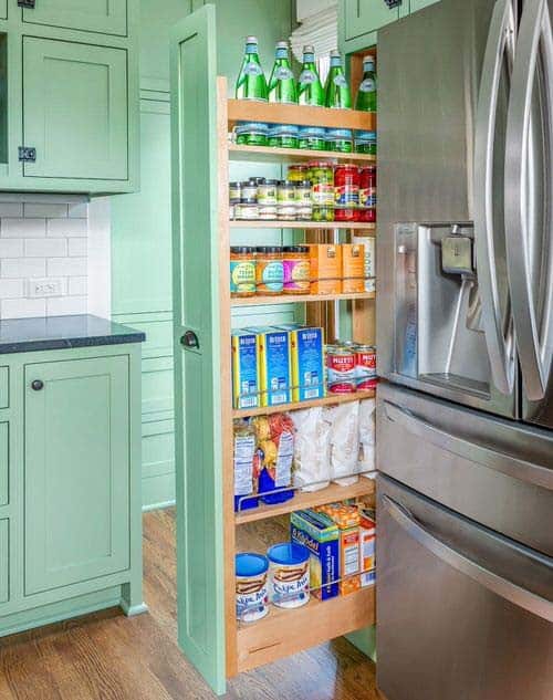 Incorporate a Sliding Wall Organizer to Free Up Fridge Space