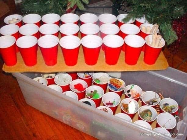 Keep Ornaments Organized With Cups