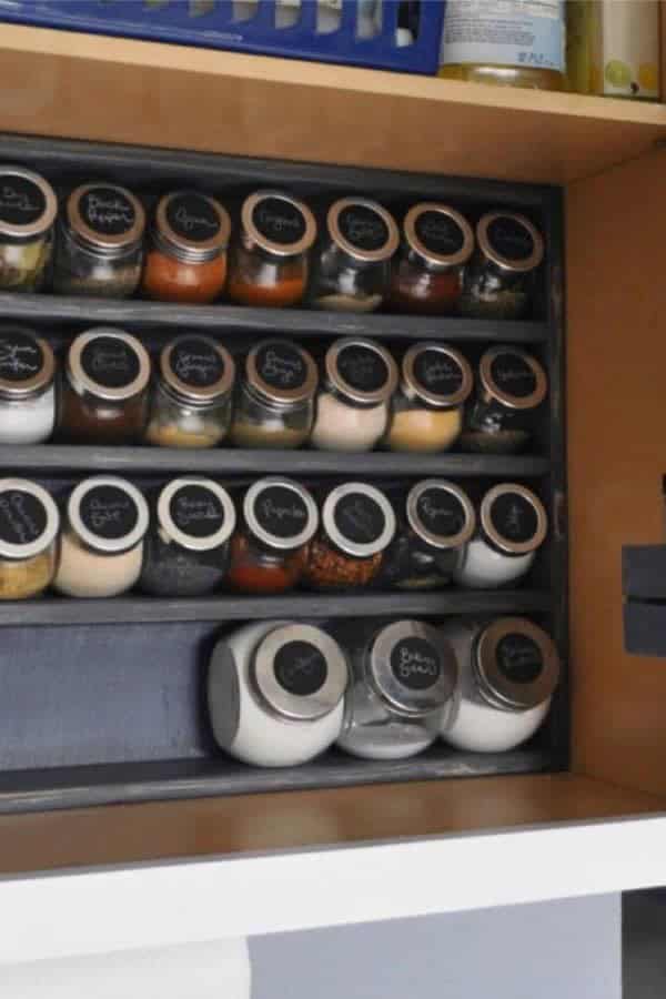 Large Spice Jar Shelf Storage