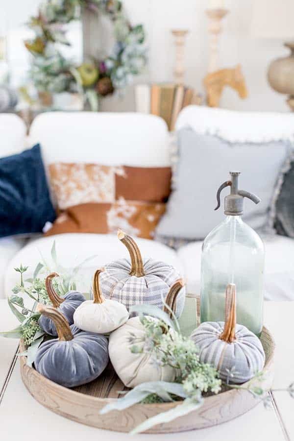 Level Up Fall Decorations with Custom Fabric Centerpieces