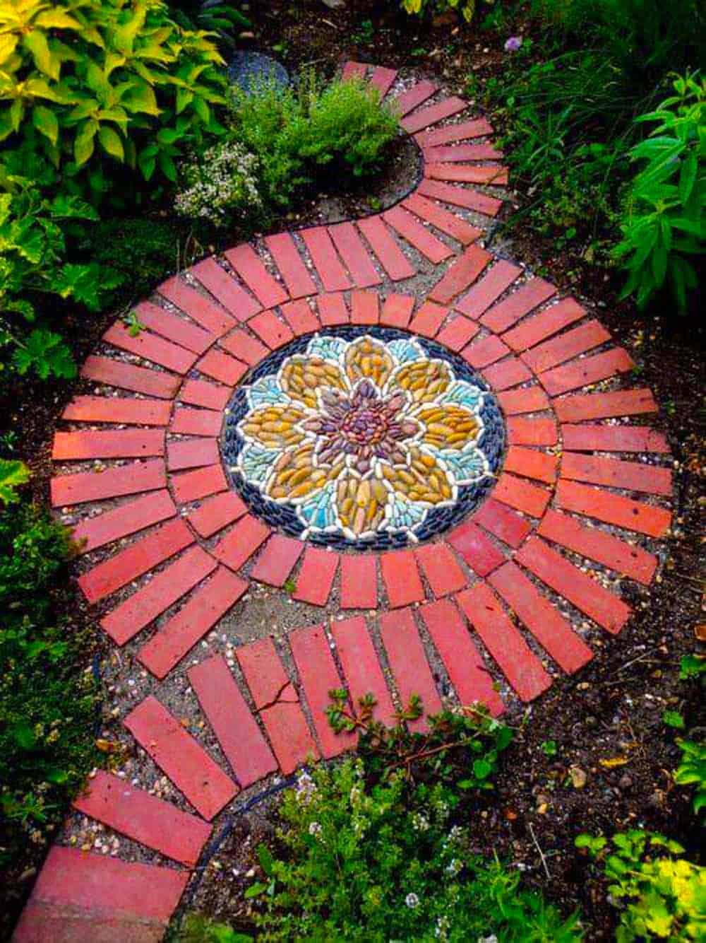 Mosaic Garden Feature