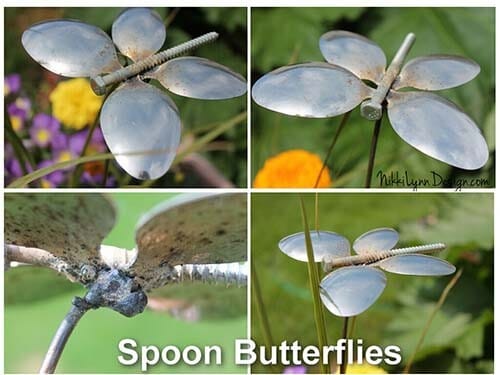 Garden Shines Bright With Upcycled Spoon Butterflies