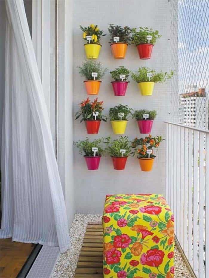 Brighten Up Your Balcony with Blooming Bucket Art