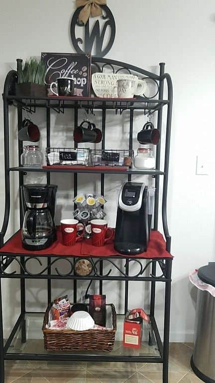 Organize Your Coffee Station with an Iron Rack