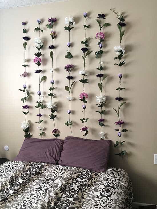 Make a Masterpiece with a Floating Flower Headboard