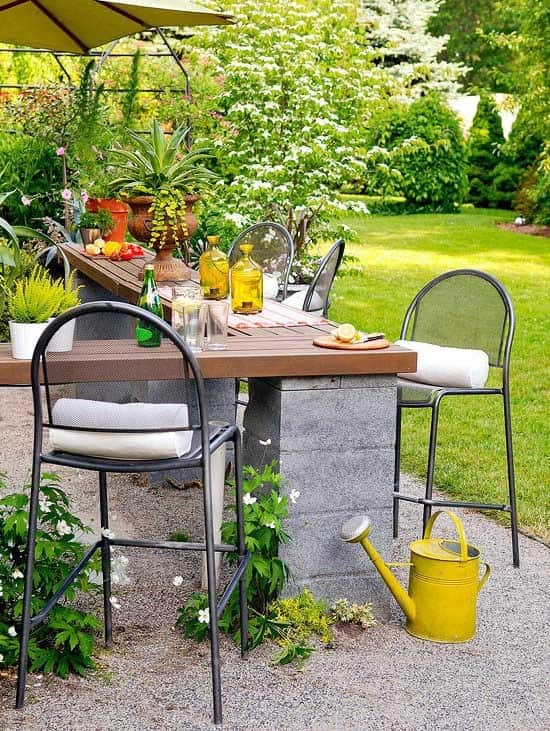 Create a Rustic Outdoor Cinder Block Kitchen