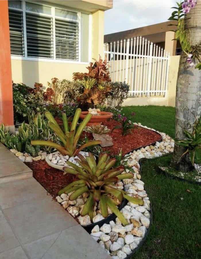 Use River Rocks as Garden Edging