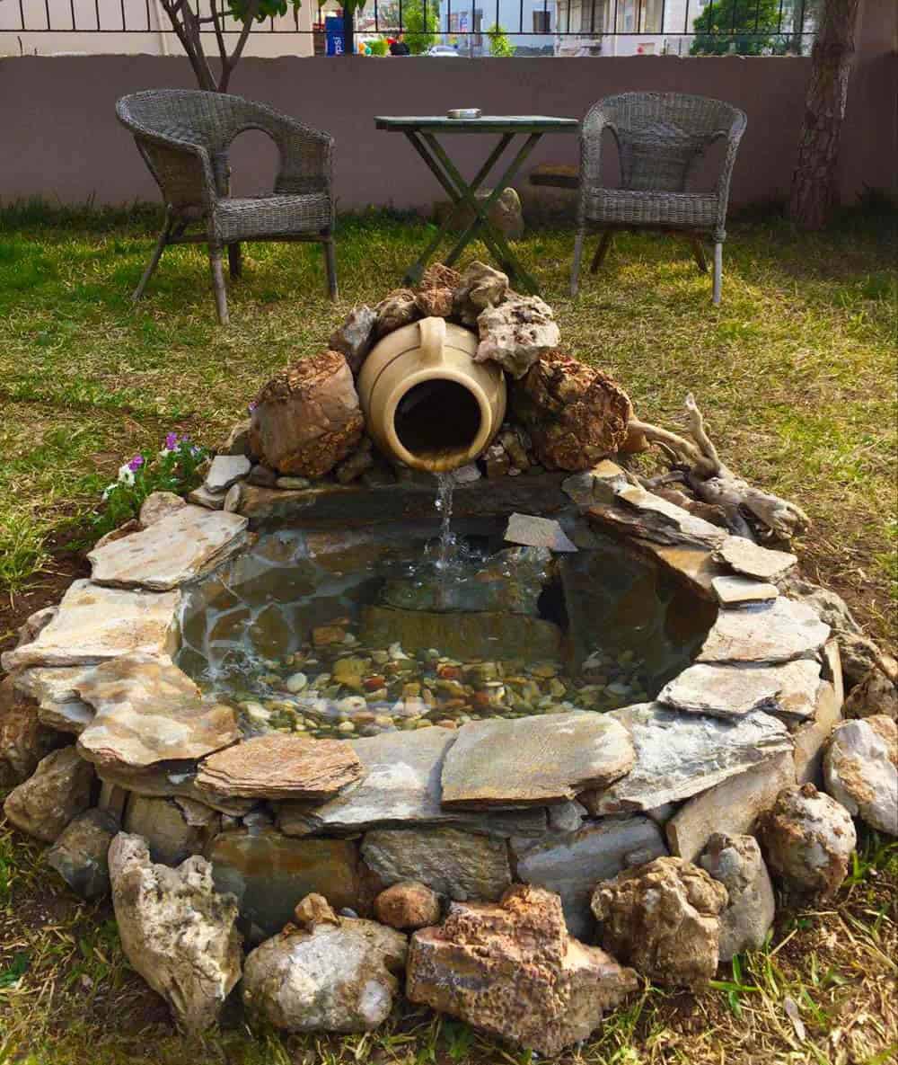 Rustic Garden Fountain