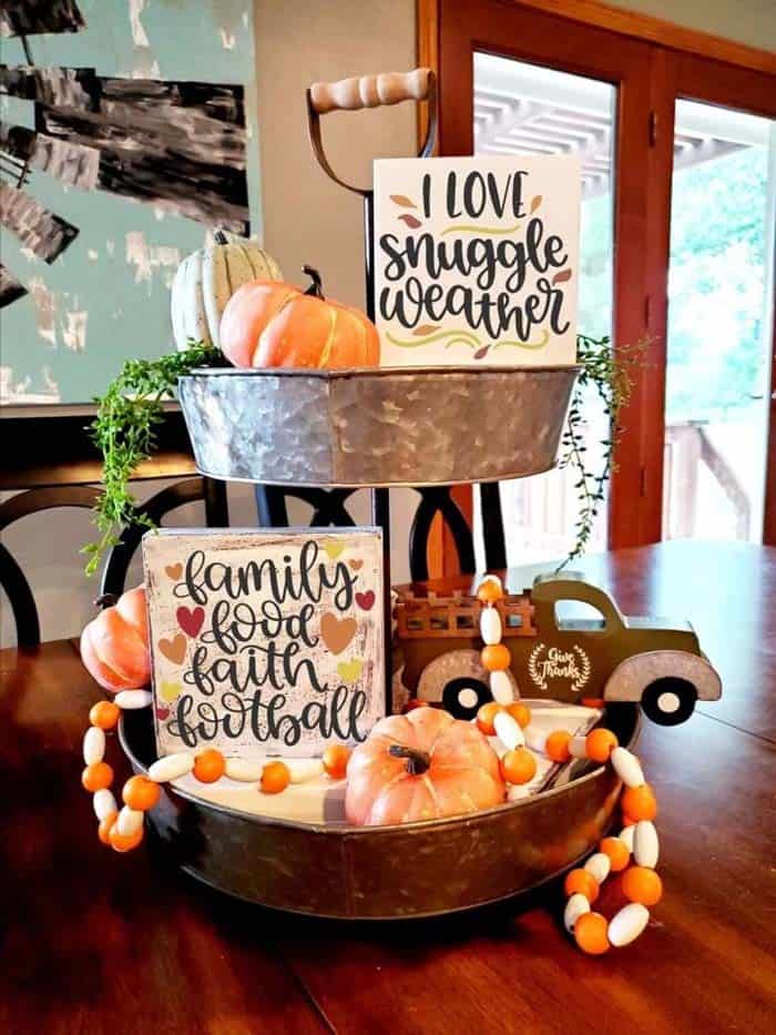 Elevate Kitchen Decor with a Thanksgiving Tiered Tray