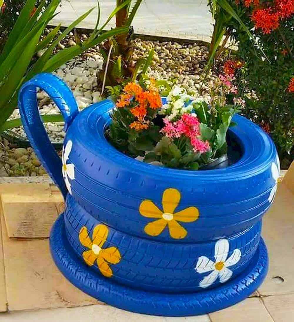 Whimsical Tire Teapot