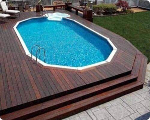 Add Splendour to Backyard Pool with Terraced Deck