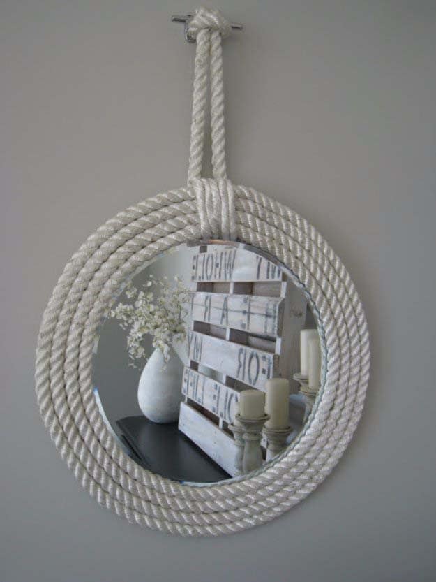 Easy Beach Inspired Rope Mirror