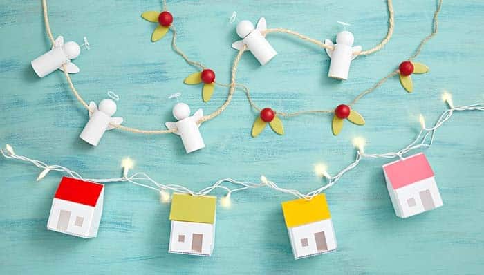 DIY Mini House String Lights Project