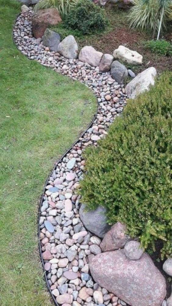 Define The Backyard Zones With Stones