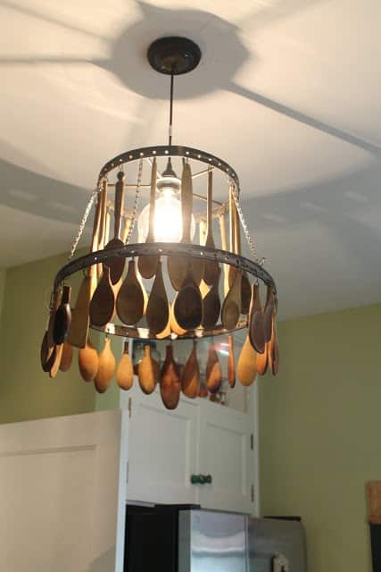 Bring Farmhouse Charm with a Wooden Spoons Chandelier