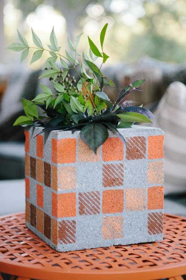 Make a Masterpiece with a Cinder Block Planter