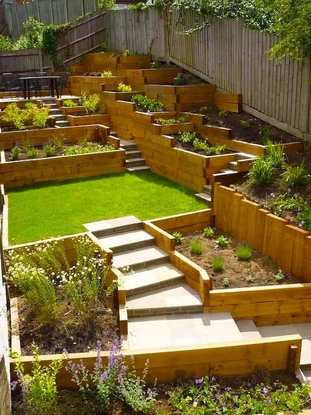 Terraced Timber Garden