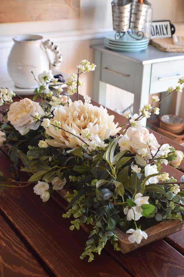 Turn an Antique Dough Bowl into Summer Decoration