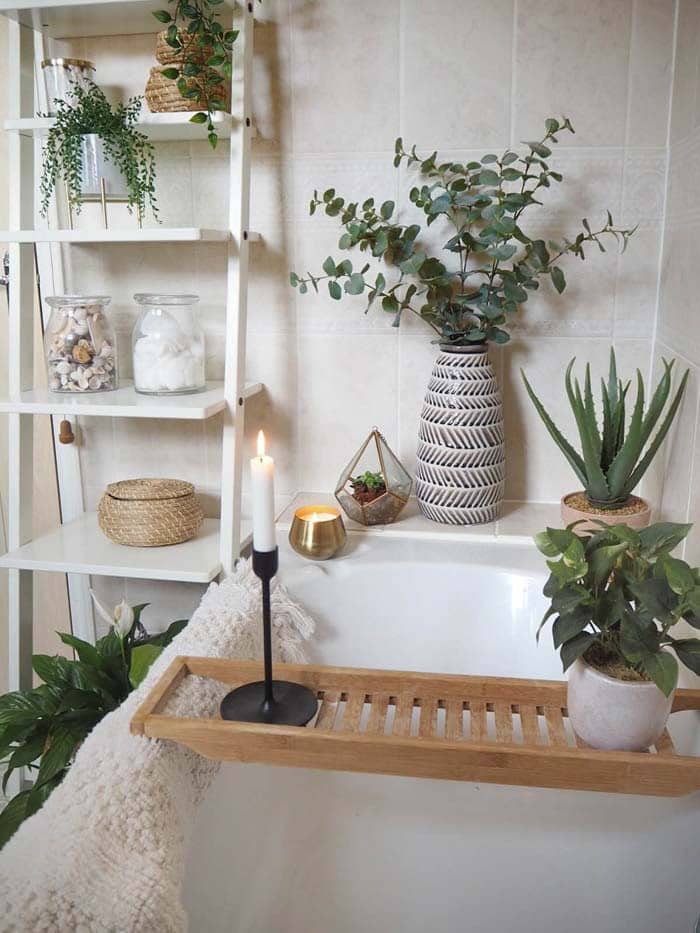 Earthy Boho Plant Packed Bath