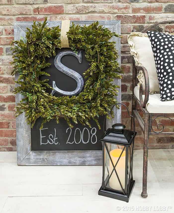 Personalize Your Porch Decor with a Family Initial