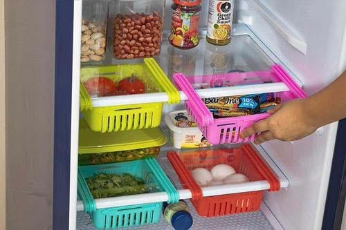 Revamp Your Small Fridge with Colorful Sliding Drawers