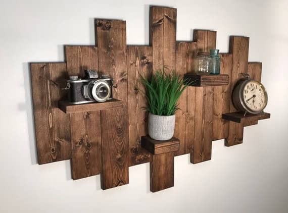 Achieve a Unique Look with Rustic Shelf