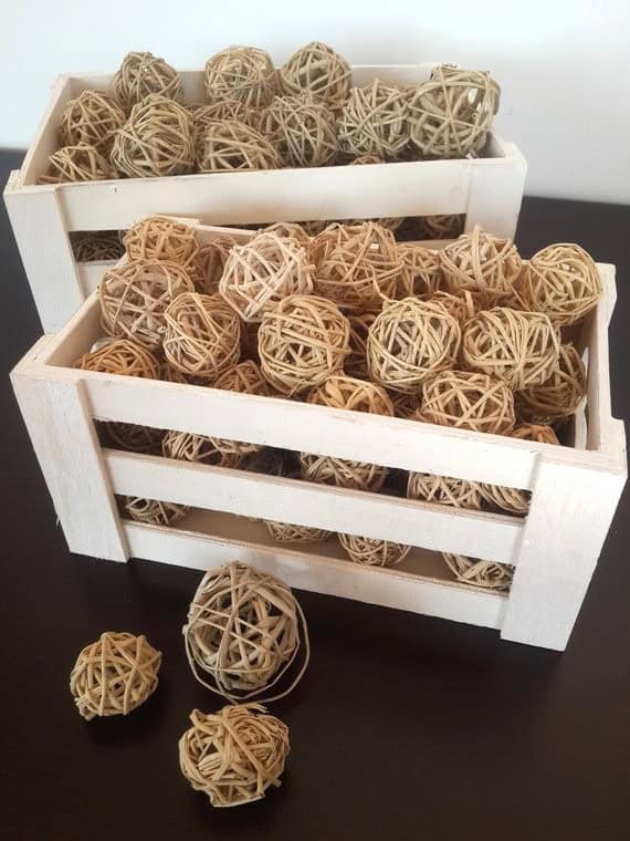 Make Your Room Feel Luxurious with Rustic Wicker Balls