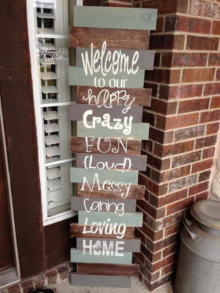 Make a Rustic Wooden Sign to Describe Your Family