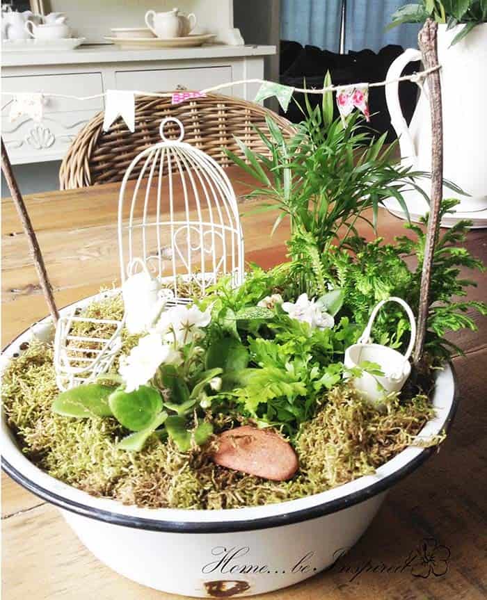 Add Farmhouse Decor Pieces to Your Fairy Garden