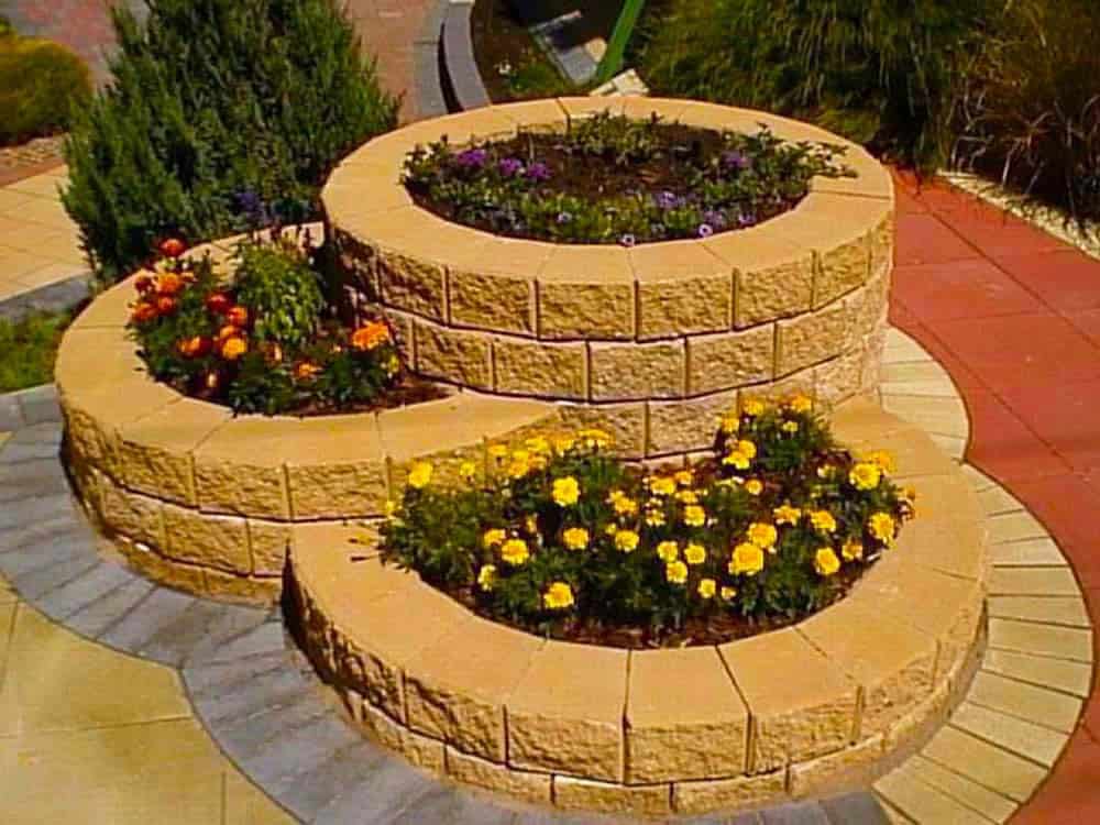 Sculpted Circular Beds