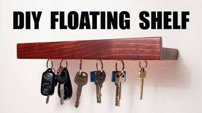 Turn Your Key Holder Into a Floating Shelf