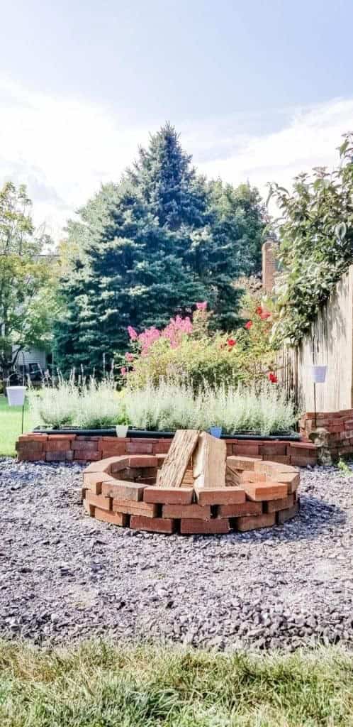 Homemade Fire Pit From Leftover Bricks