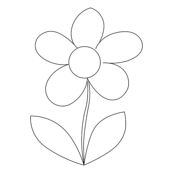 Simple Flower String Art Template