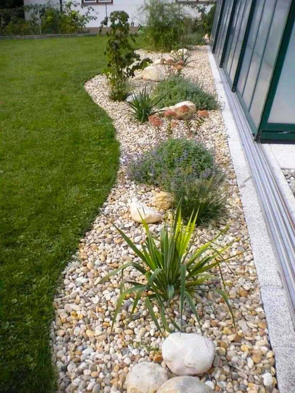 Pebbled Garden Stream